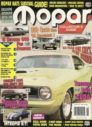 MOPAR COLLECTORS GUIDE 1998 MAY - INTREPID RT, BLOWN DAKOTA INTERCEPTOR
